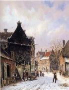 European city landscape, street landsacpe, construction, frontstore, building and architecture. 103 unknow artist